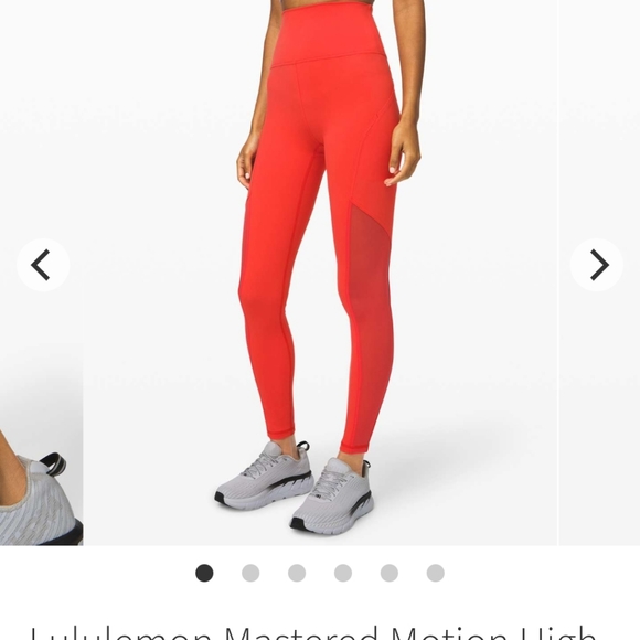 Lululemon • Mastered Motion Full Length Everlux Thermal Red Leggings • Size 4 - Picture 2 of 7